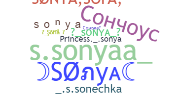Surnom - Sonya
