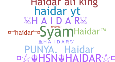 Surnom - Haidar