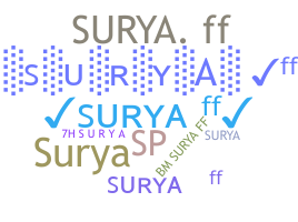 Surnom - SURYAFF