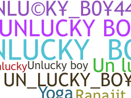 Surnom - unluckyboy