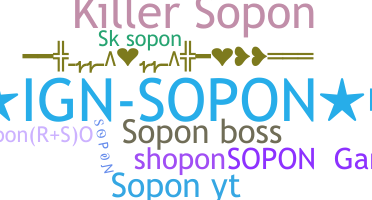 Surnom - Sopon