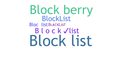 Surnom - Blocklist