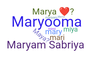 Surnom - Maryam