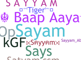 Surnom - Sayyam