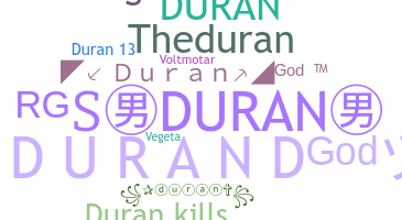 Surnom - Duran