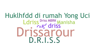 Surnom - Driss