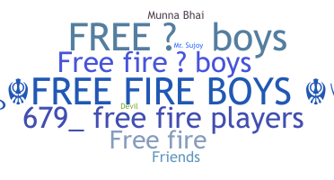 Surnom - Freefireboys