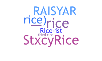 Surnom - Rice