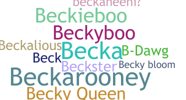 Surnom - Becky