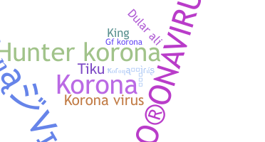 Surnom - koronavirus