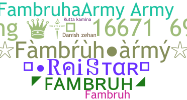Surnom - Fambruharmy