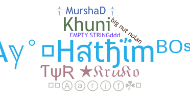 Surnom - Hathim
