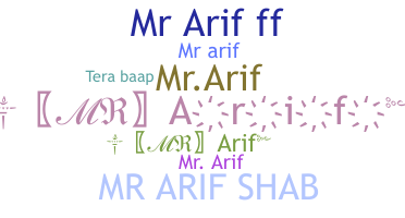 Surnom - mrarif