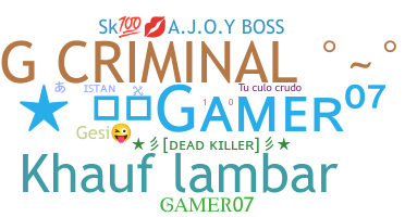 Surnom - Gamer07